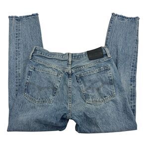 Levi's 501 Made Crafted Jeans Womens 26x28 Blue Skinny Selvedge Button Fly